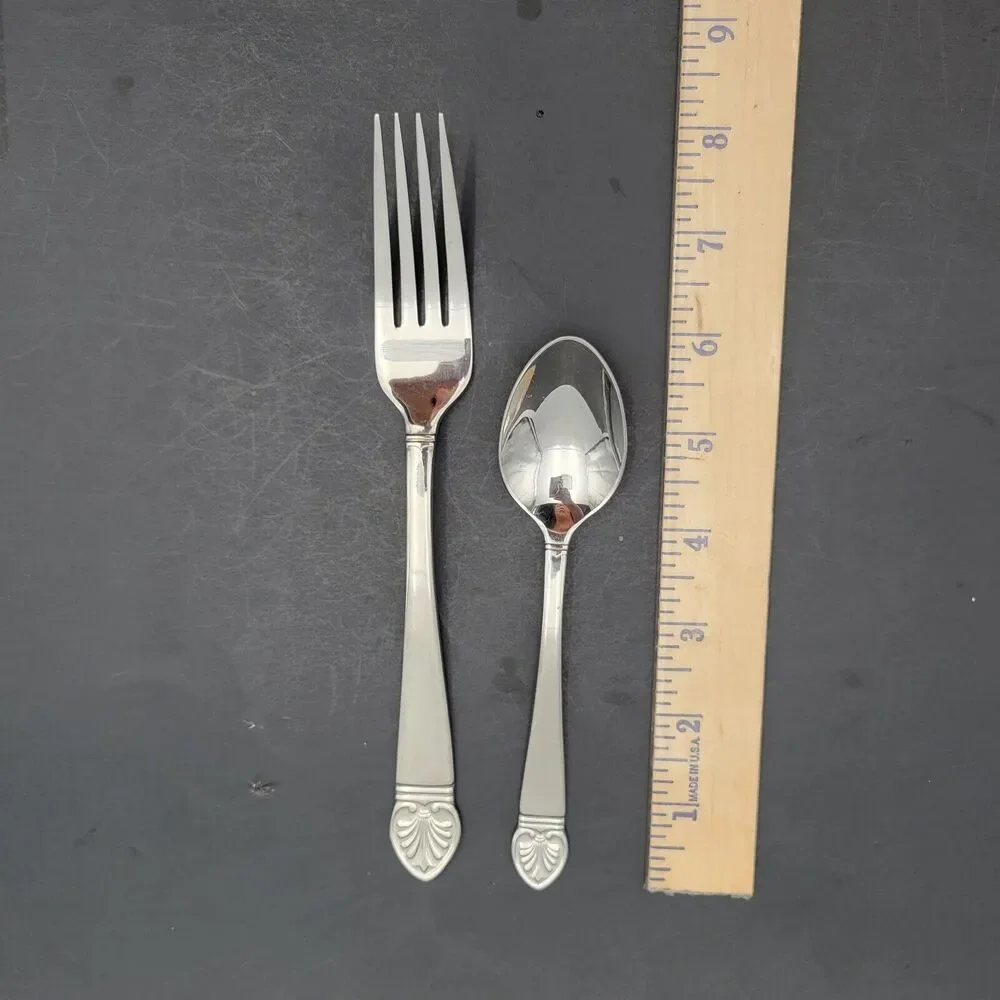Vintage Lenox Hannah Forks & Tea Spoon Silverware Stainless From 1999
